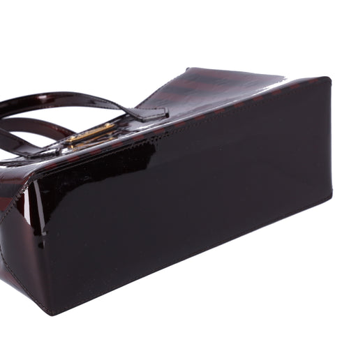 Louis Vuitton Vernis Rayures Wilshire PM Amarante Stripe Patent Leather